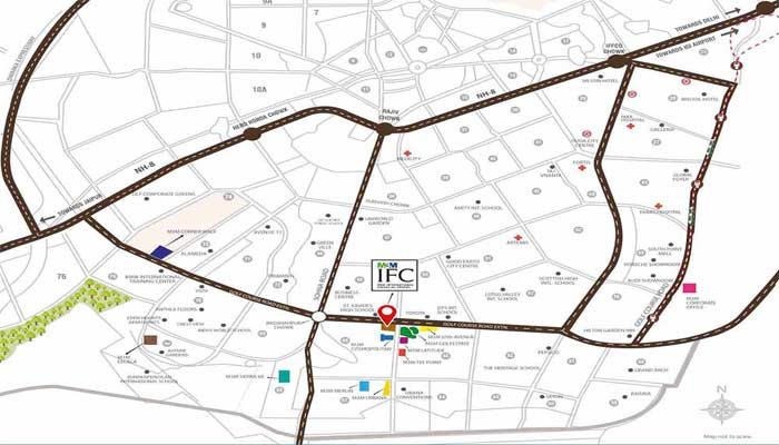 M3M IFC Location Map