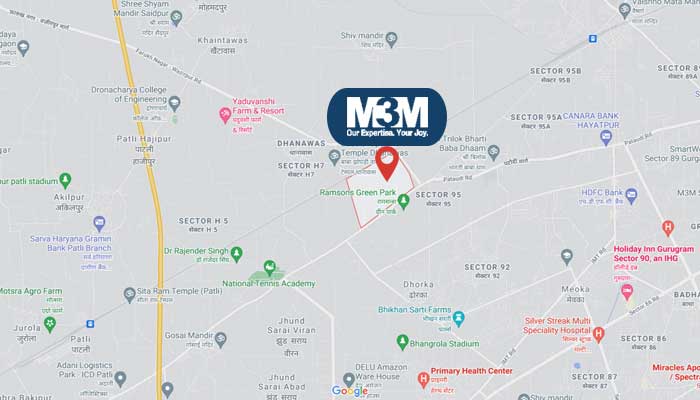 M3M Sector 98 Gurugram Location Map