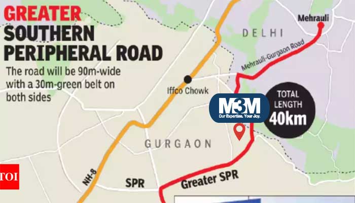 M3M GSP Road Gurugram Location Map