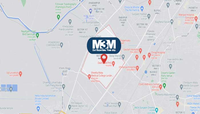 M3M Sector 103 Gurugram Location Map